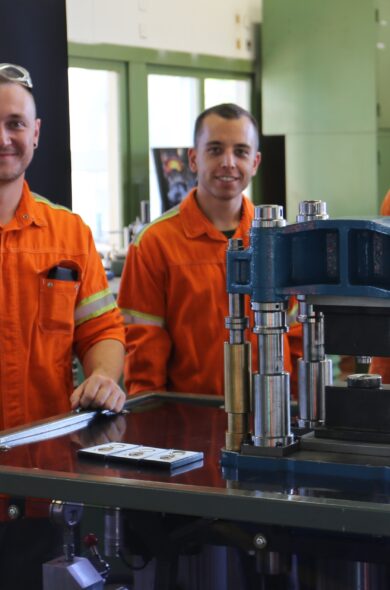 Mitarbeiter in der Werkstatt